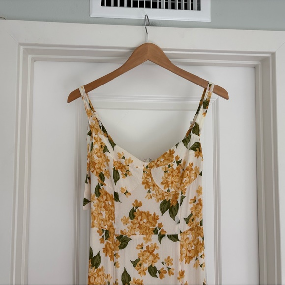 Reformation Nadira Fara Floral Midi Dress 10/M Coquette - Picture 5 of 11